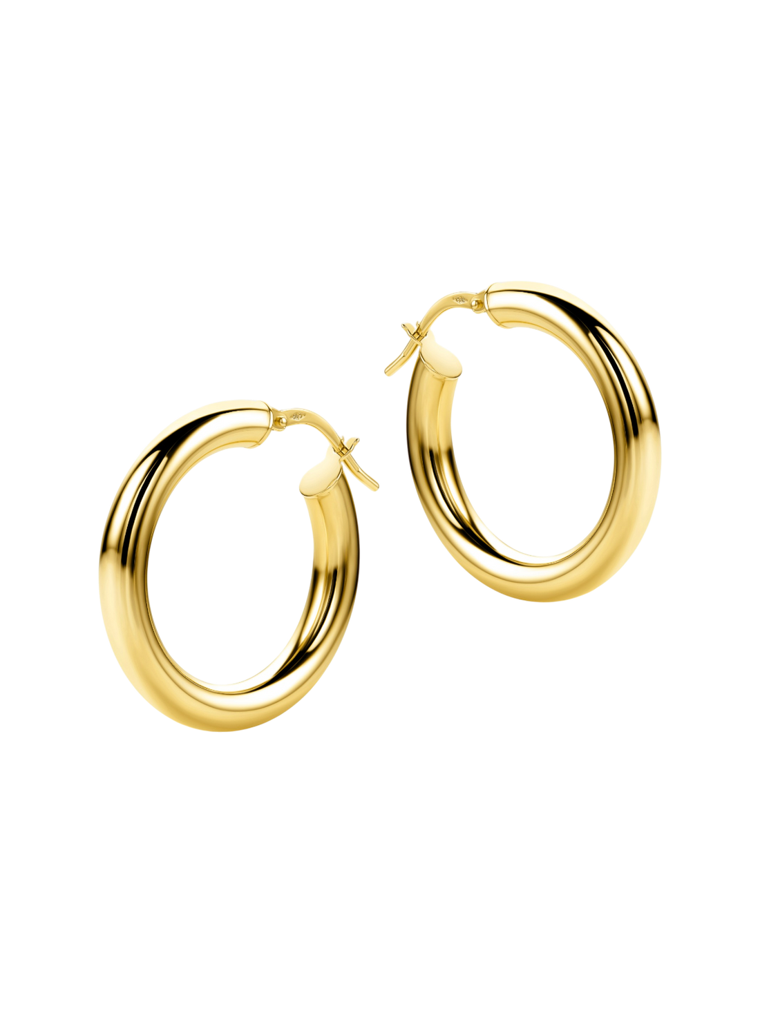 Hoop earrings in 585 (14K) Yellow Gold