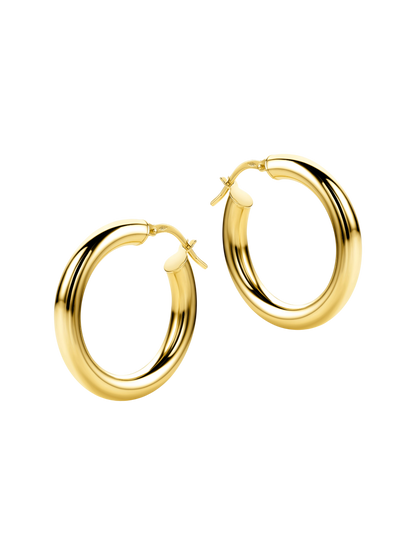 Hoop earrings in 585 (14K) Yellow Gold