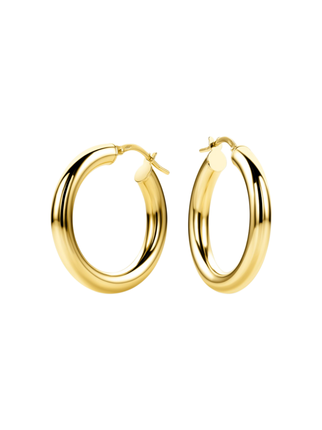 Hoop earrings in 585 (14K) Yellow Gold