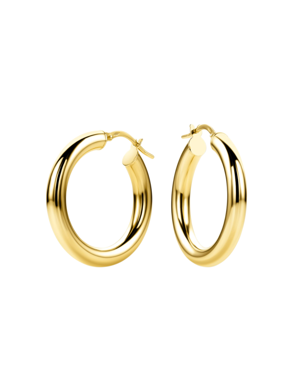 Hoop earrings in 585 (14K) Yellow Gold