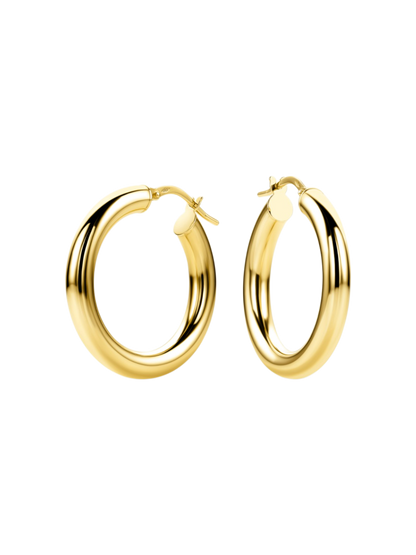 Hoop earrings in 585 (14K) Yellow Gold