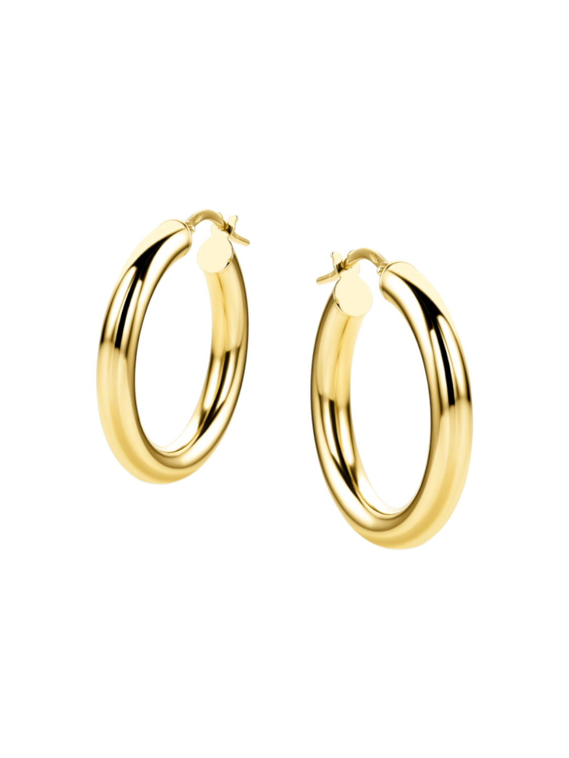 Hoop earrings in 585 (14K) Yellow Gold