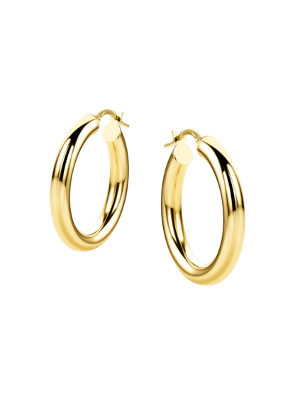 Hoop earrings in 585 (14K) Yellow Gold