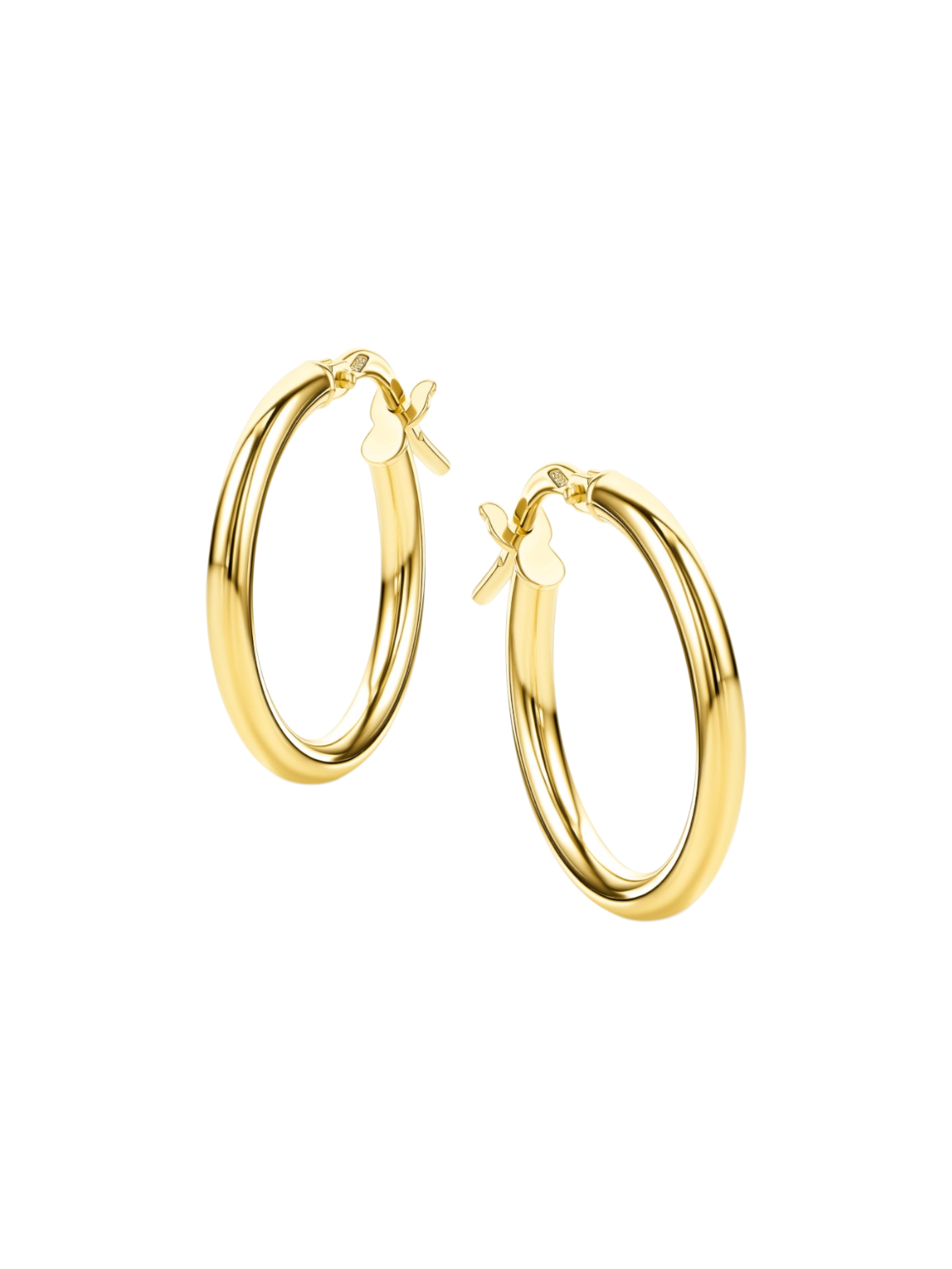 Hoop earrings in 585 (14K) Yellow Gold