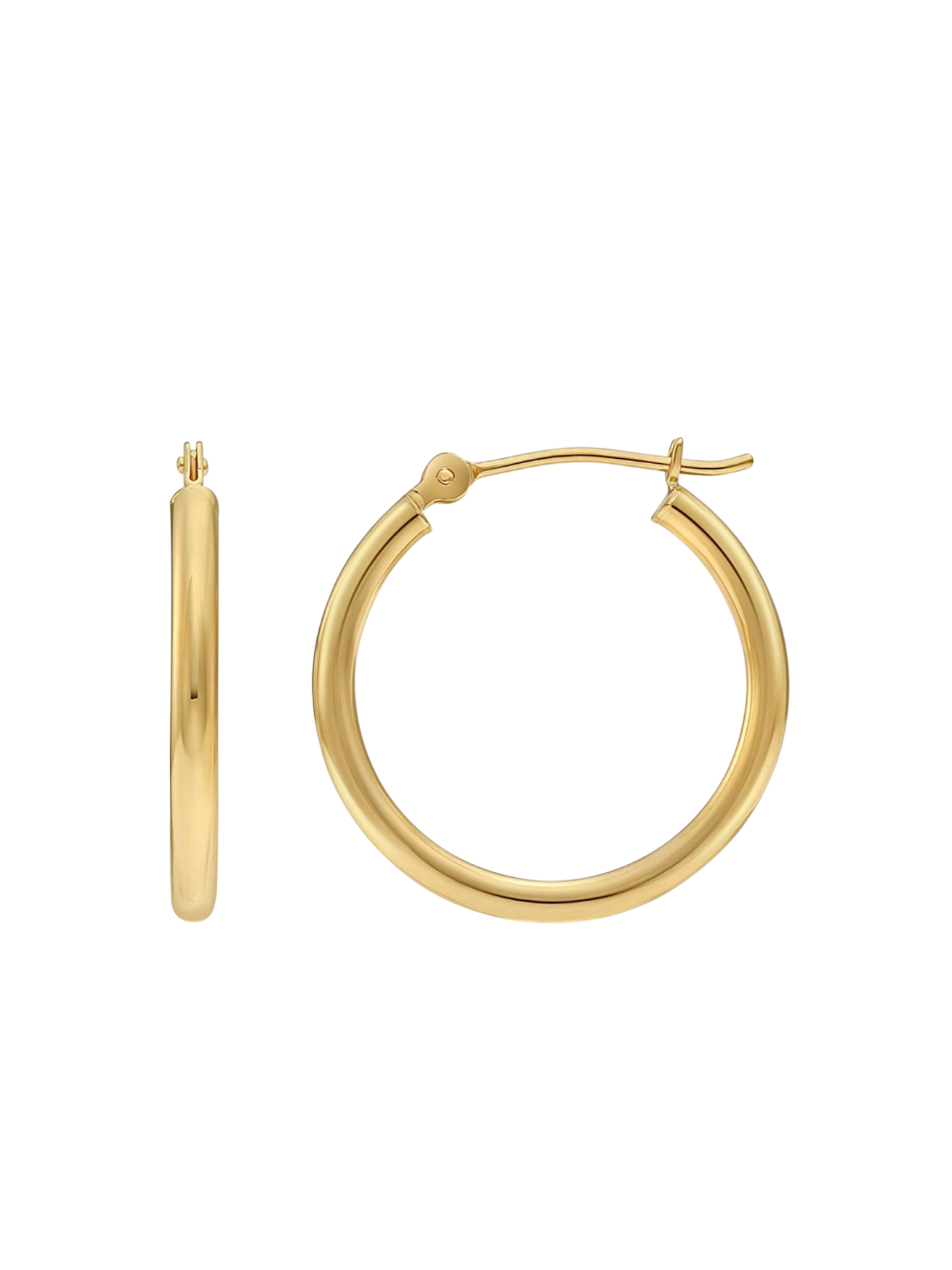Hoop earrings in 585 (14K) Yellow Gold