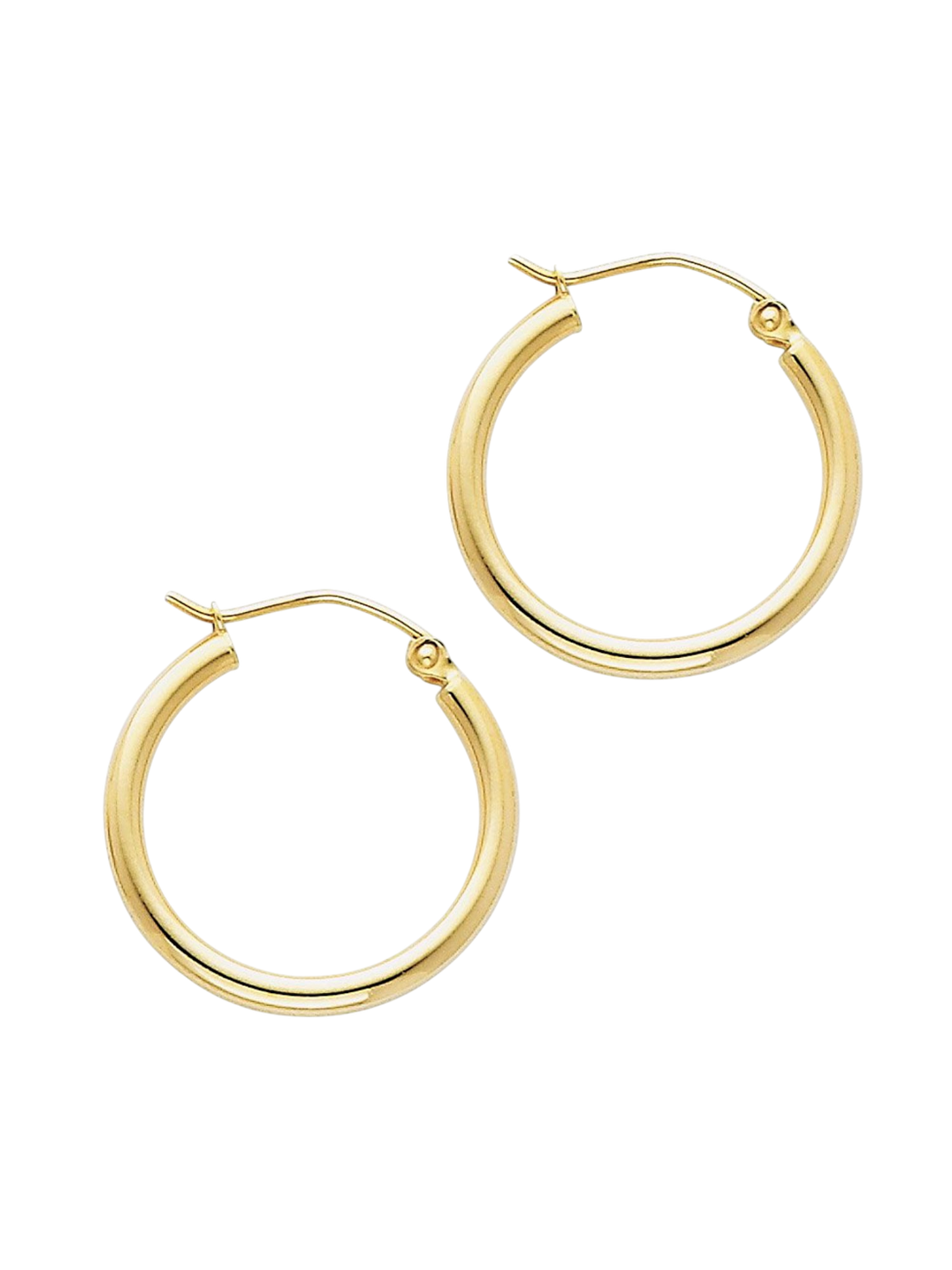 Hoop earrings in 585 (14K) Yellow Gold