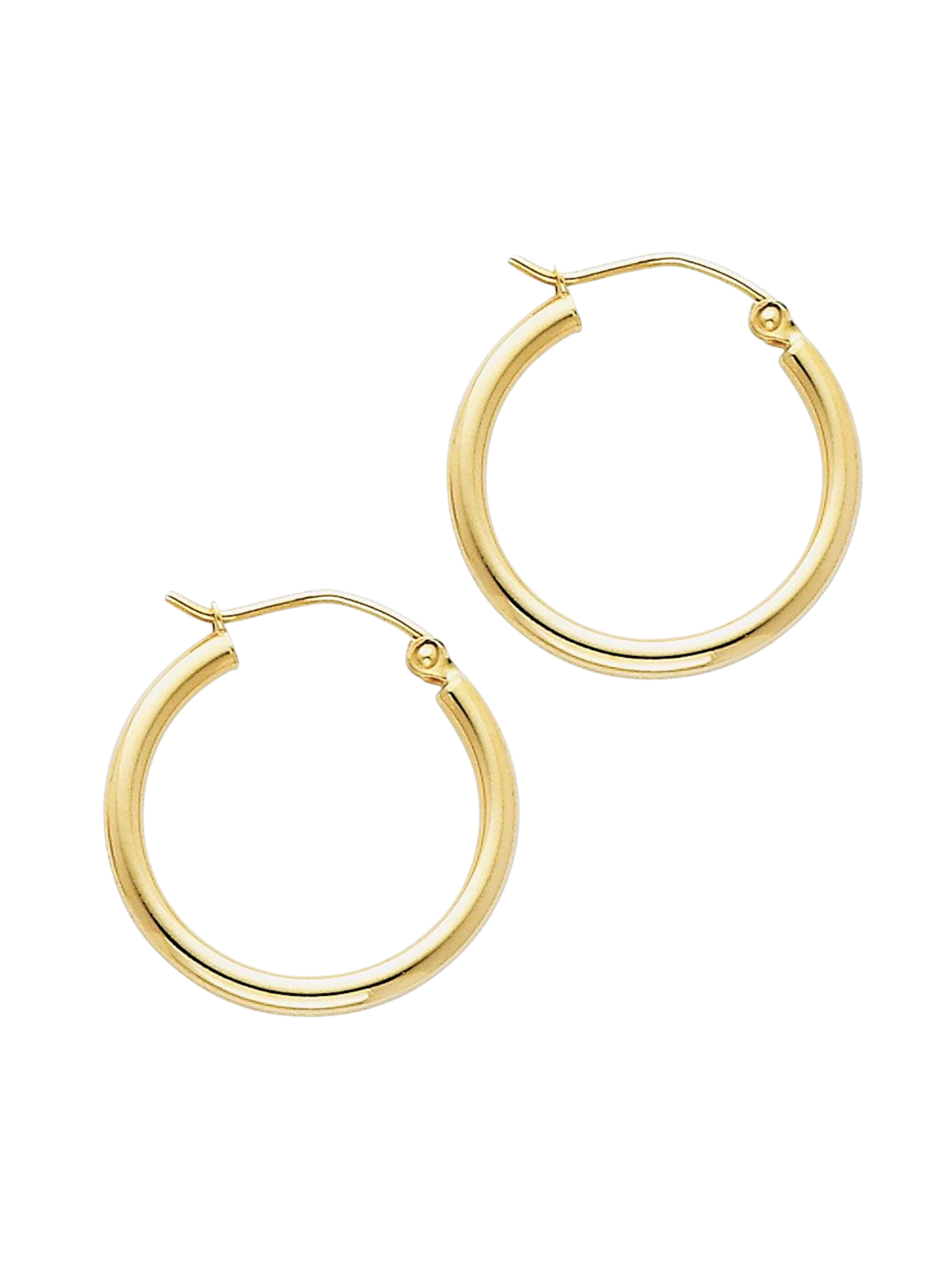 Hoop earrings in 585 (14K) Yellow Gold