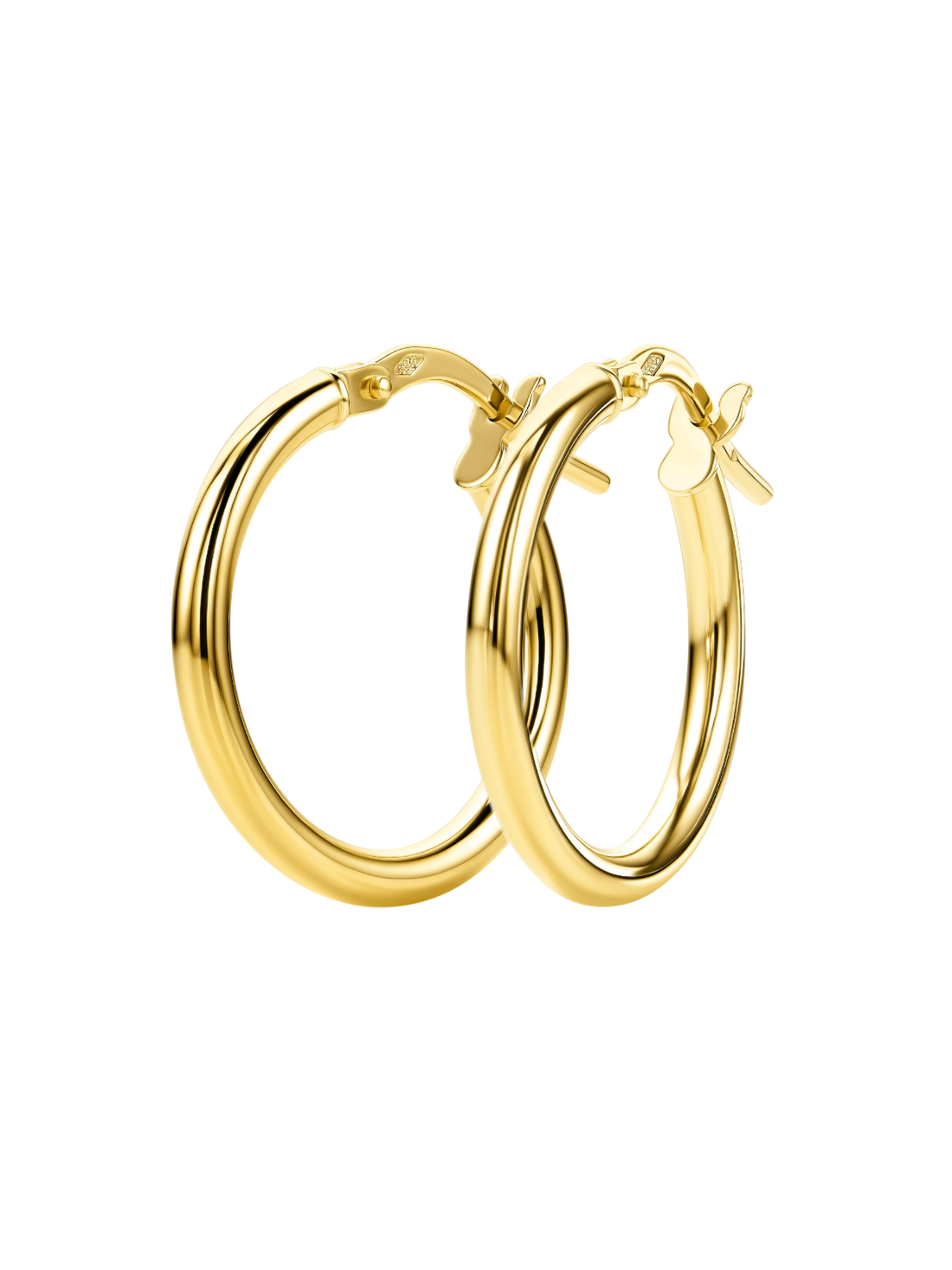 Hoop earrings in 585 (14K) Yellow Gold