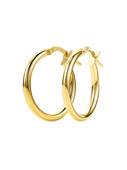 Hoop earrings in 585 (14K) Yellow Gold