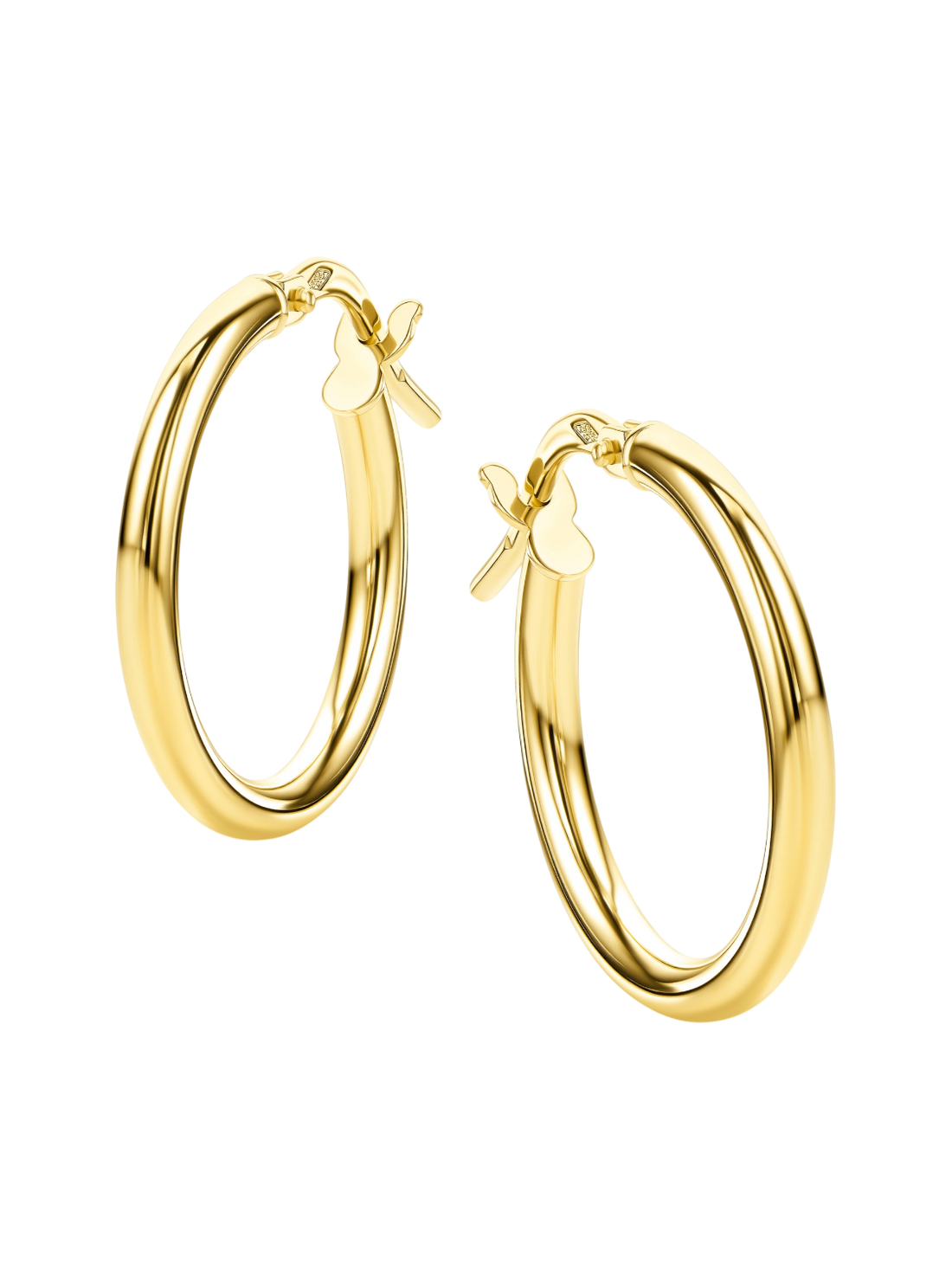 Hoop earrings in 585 (14K) Yellow Gold