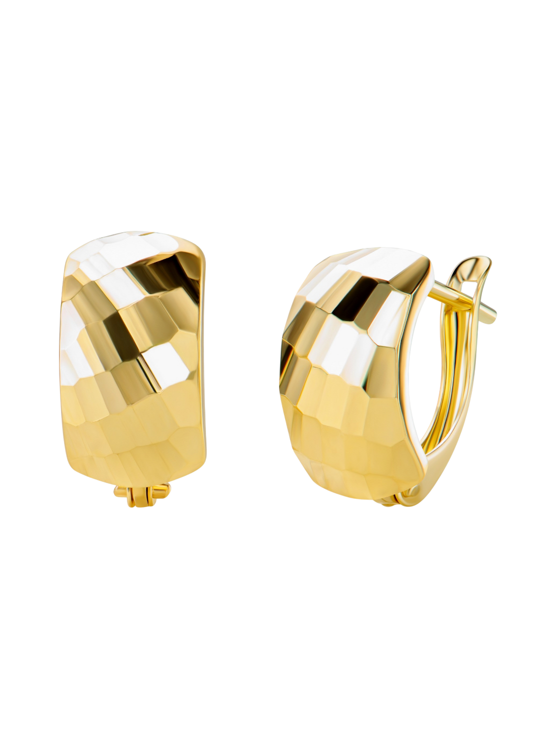 Hoop earrings in 375 (9K) Yellow Gold