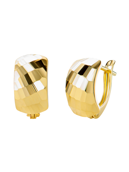 Hoop earrings in 375 (9K) Yellow Gold