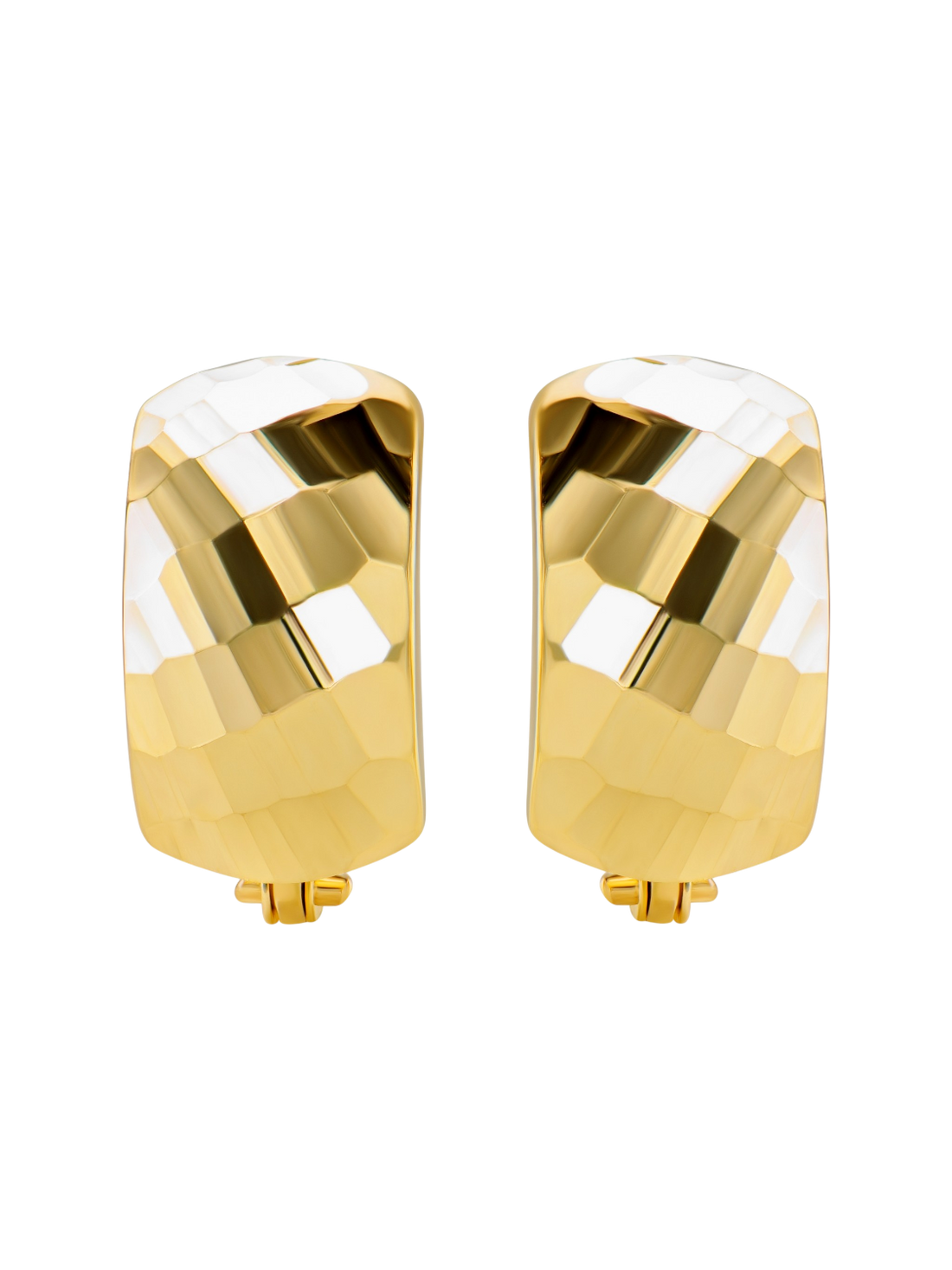 Hoop earrings in 375 (9K) Yellow Gold