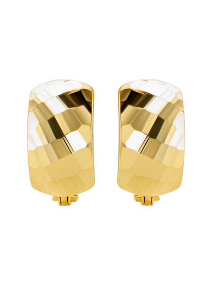 Hoop earrings in 375 (9K) Yellow Gold