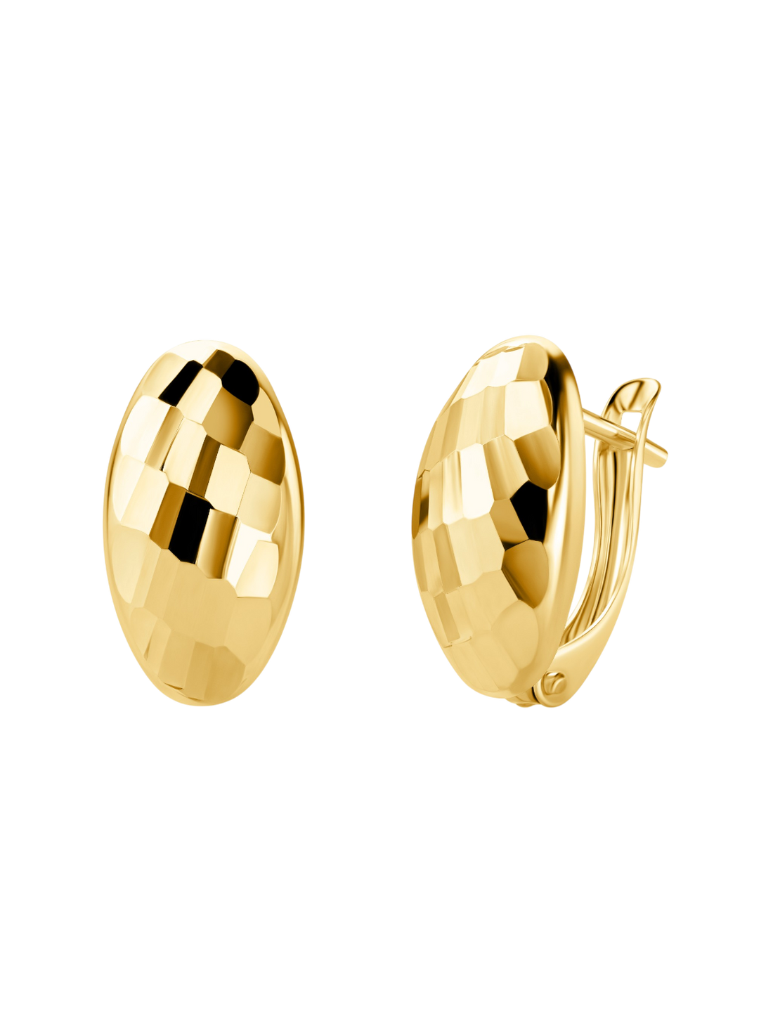 Hoop earrings in 375 (9K) Yellow Gold