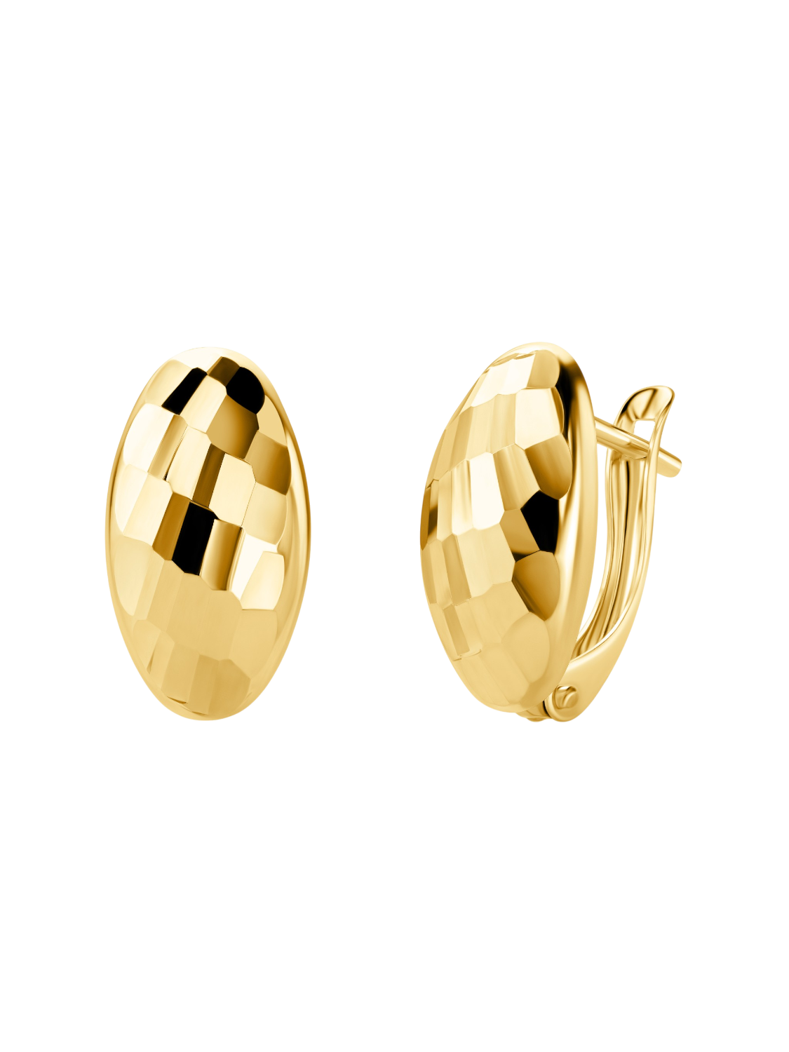 Hoop earrings in 375 (9K) Yellow Gold