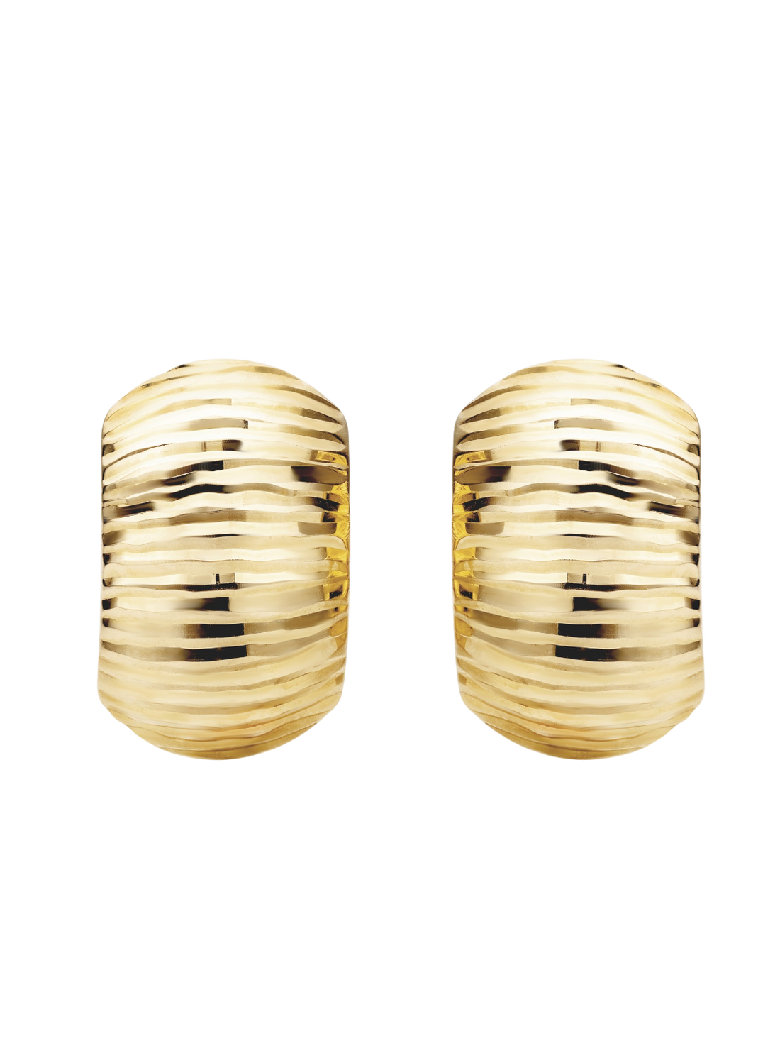 Hoop earrings in 375 (9K) Yellow Gold