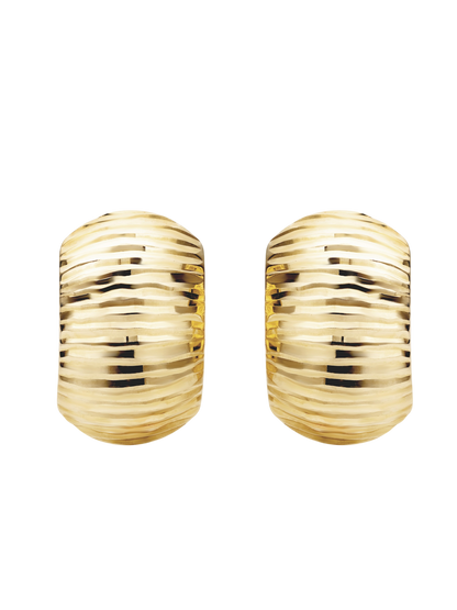 Hoop earrings in 375 (9K) Yellow Gold