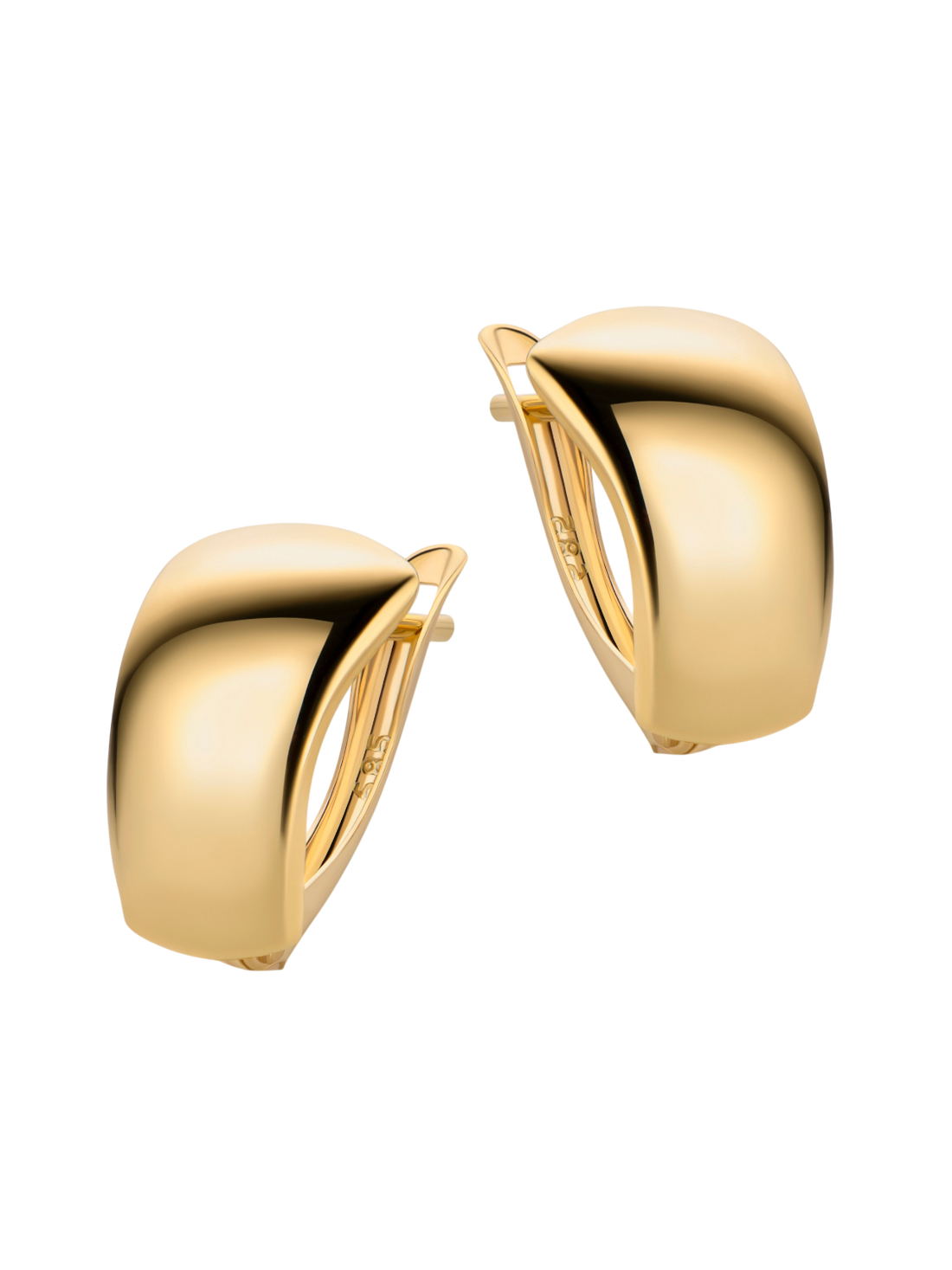 Hoop earrings in 375 (9K) Yellow Gold