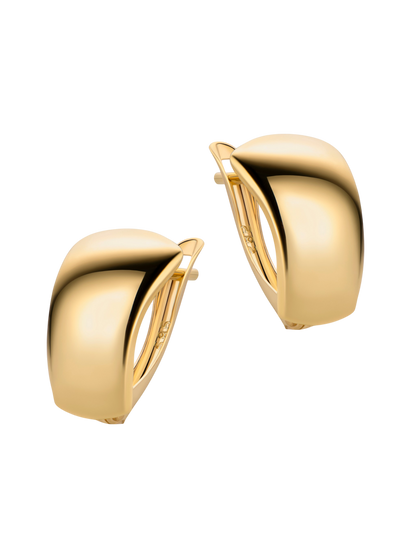 Hoop earrings in 375 (9K) Yellow Gold