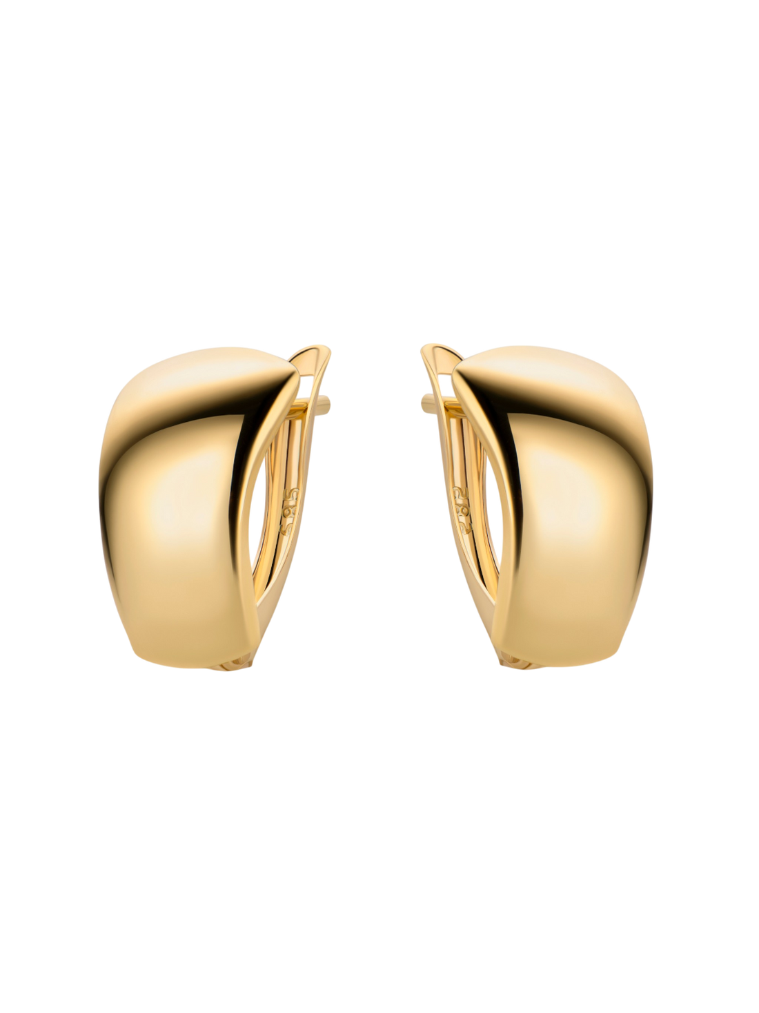Hoop earrings in 375 (9K) Yellow Gold