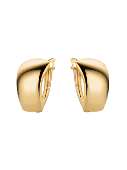 Hoop earrings in 375 (9K) Yellow Gold