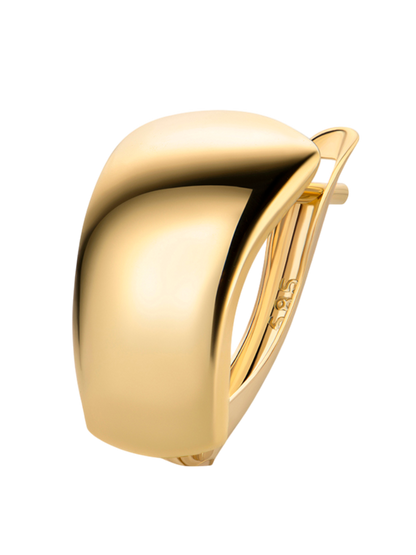 Hoop earrings in 375 (9K) Yellow Gold