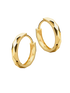 Hoop earrings in 375 (9K) Yellow Gold