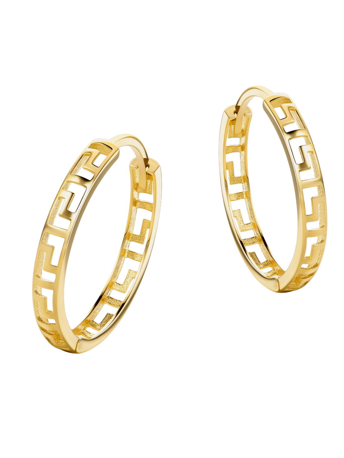 Hoop earrings in 375 (9K) Yellow Gold