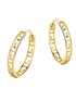 Hoop earrings in 375 (9K) Yellow Gold