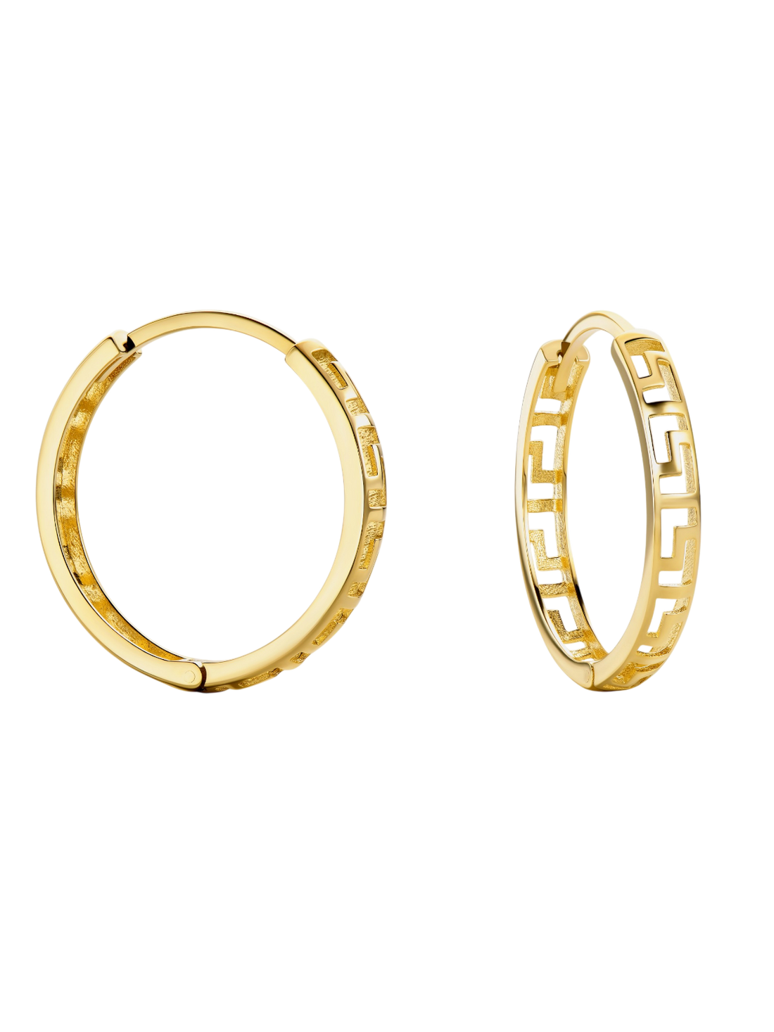 Hoop earrings in 375 (9K) Yellow Gold