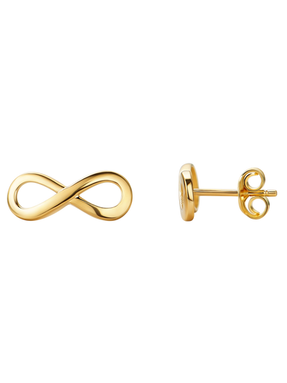 Stud earrings in 375 (9K) Yellow Gold