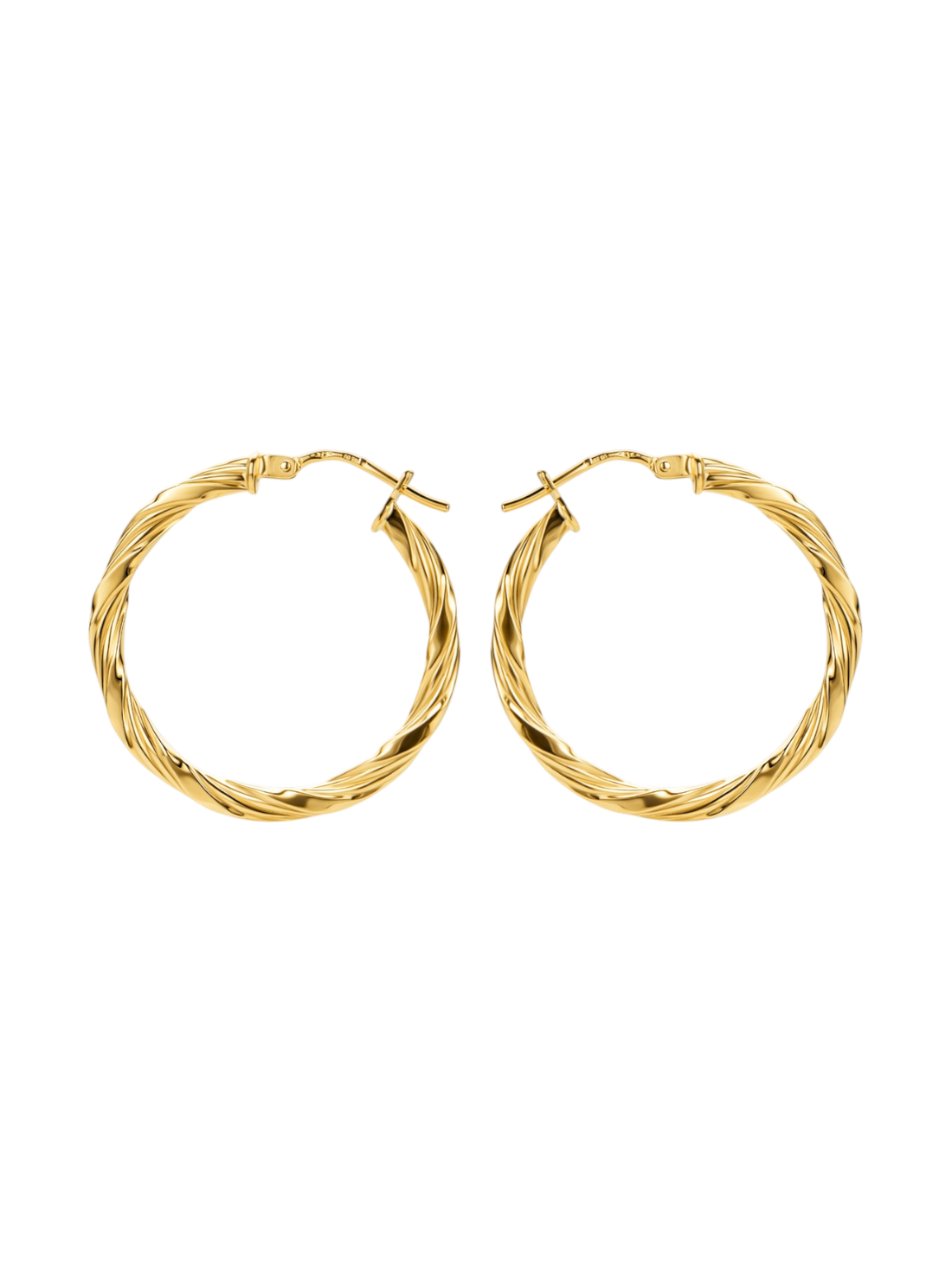 9kt Yellow Gold Hoop Earrings