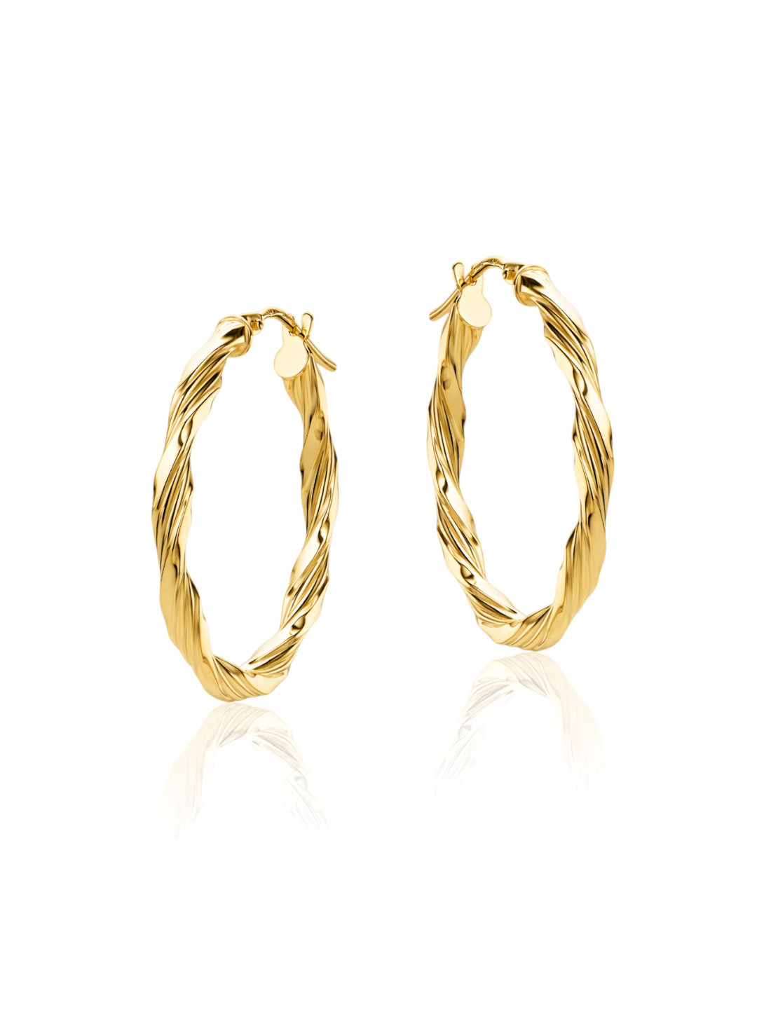 9kt Yellow Gold Hoop Earrings