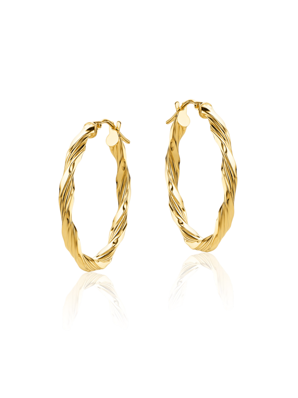 9kt Yellow Gold Hoop Earrings