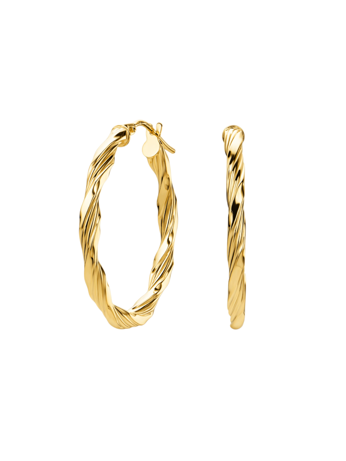 9kt Yellow Gold Hoop Earrings