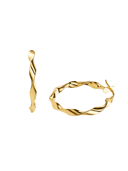 9kt Yellow Gold Hoop Earrings
