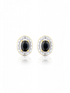 Ohrstecker, mit Saphir, 375 Gelbgold