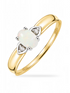 Ring, mit Opal, 375 Gelbgold