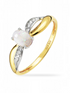 Ring, mit Opal, 375 Gelbgold