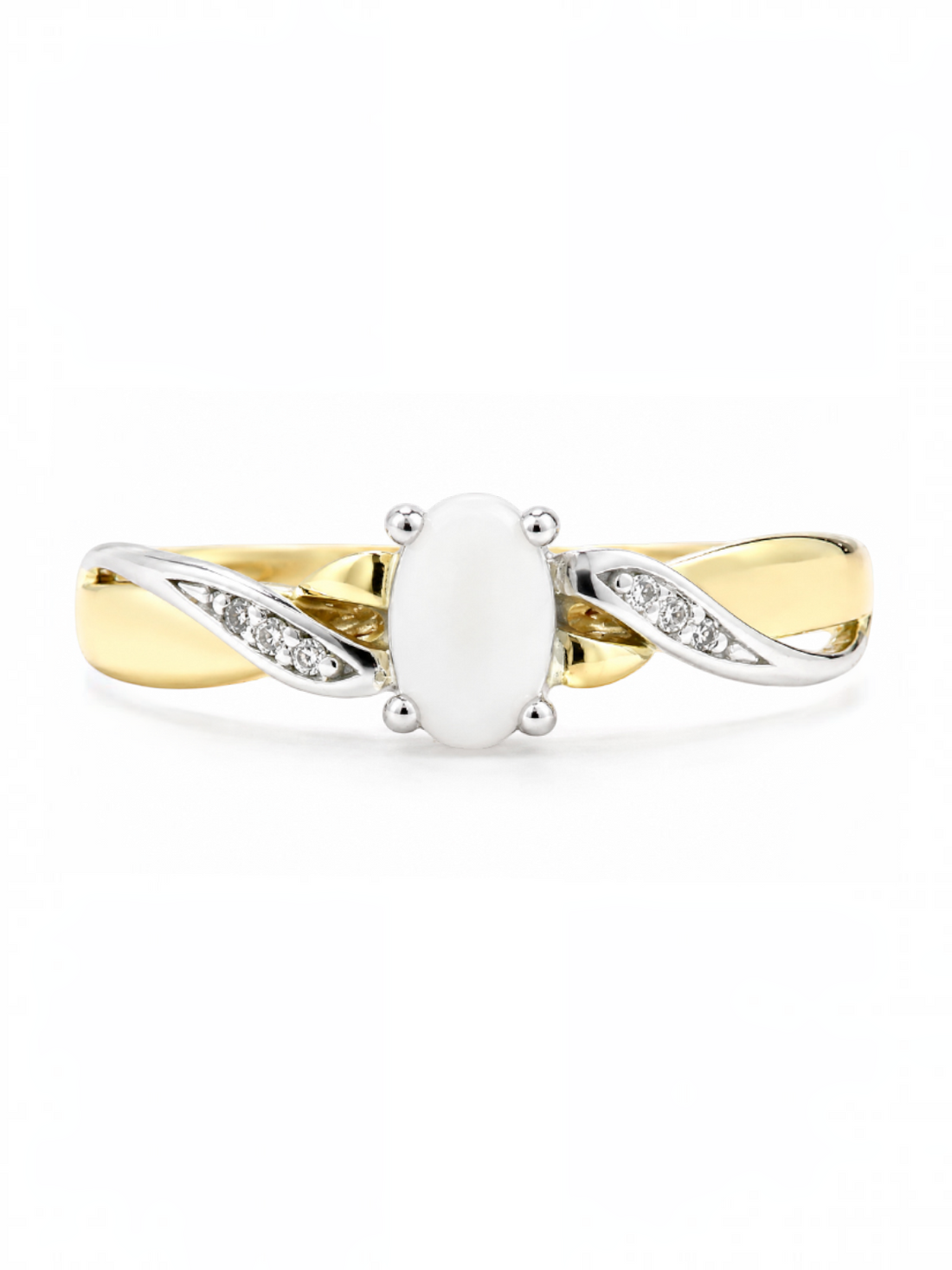 Ring, mit Opal, 375 Gelbgold