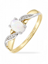 Ring, mit Opal, 375 Gelbgold