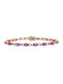 Armband aus 375 Gelbgold mit Diamant mit Amethyst