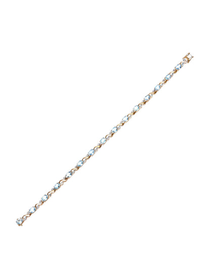 Armband aus 375 Gelbgold mit Diamant mit Topas