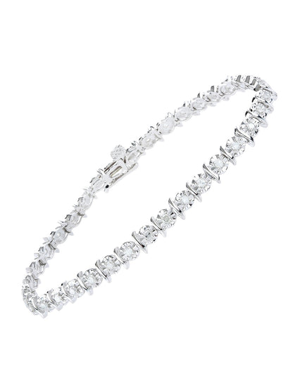 Armband aus 375 Weißgold mit Diamant