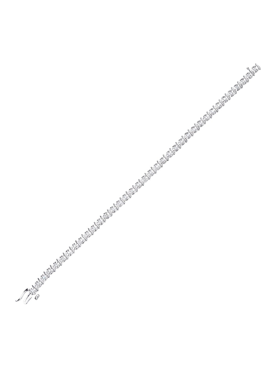 Armband aus 375 Weißgold mit 0.50 Karat Diamant