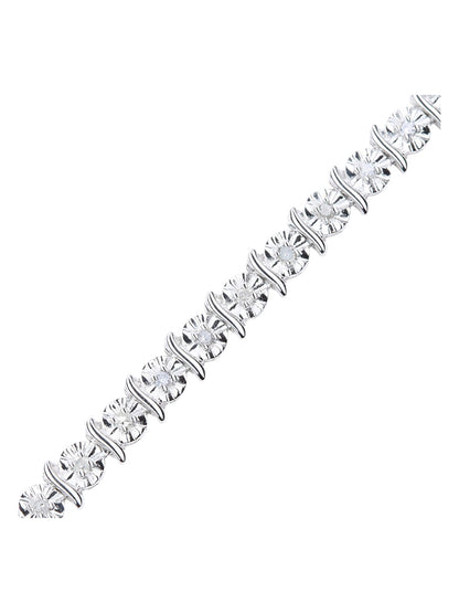 Armband aus 375 Weißgold mit 0.50 Karat Diamant