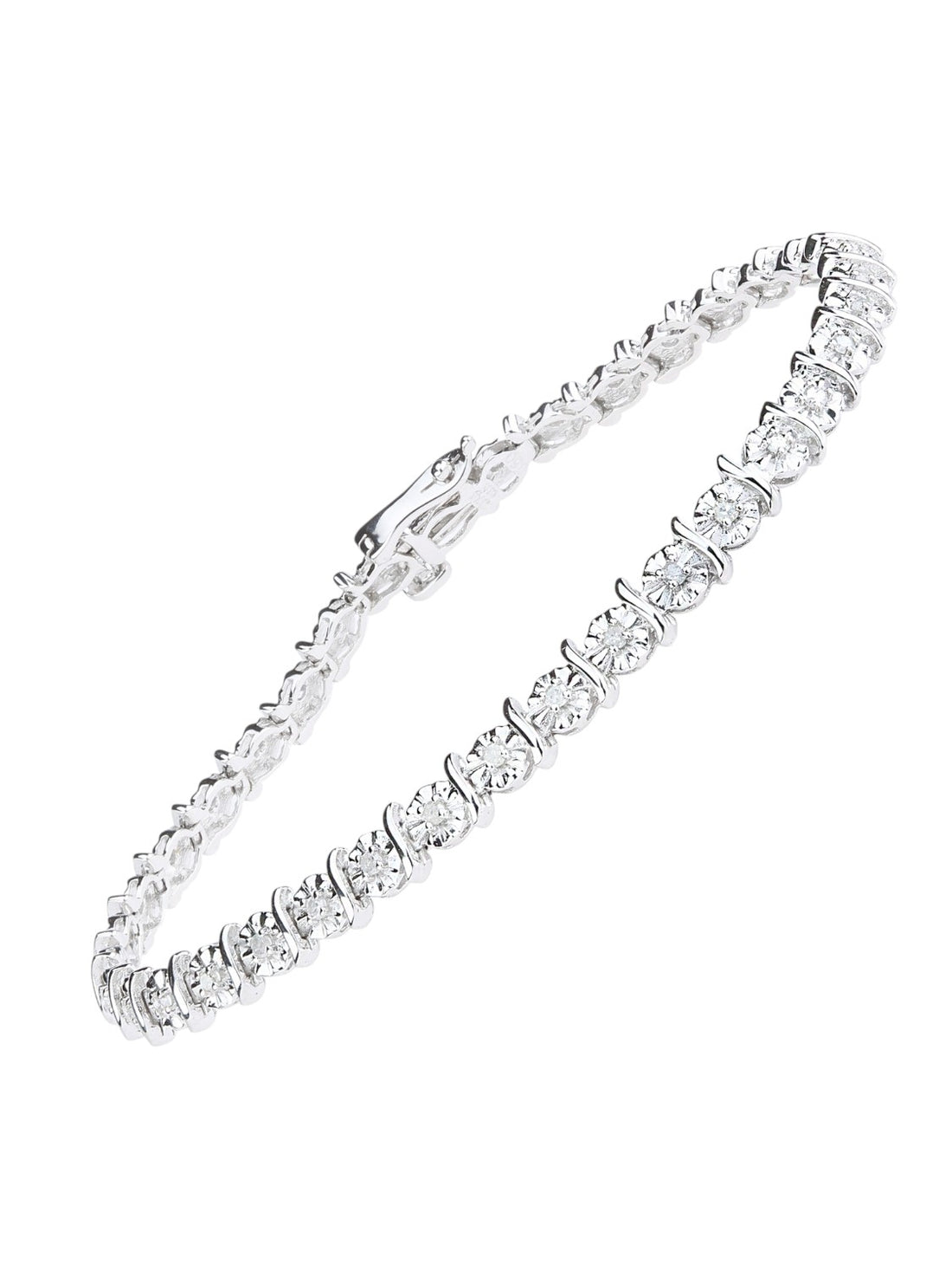 Armband aus 375 Weißgold mit 0.50 Karat Diamant