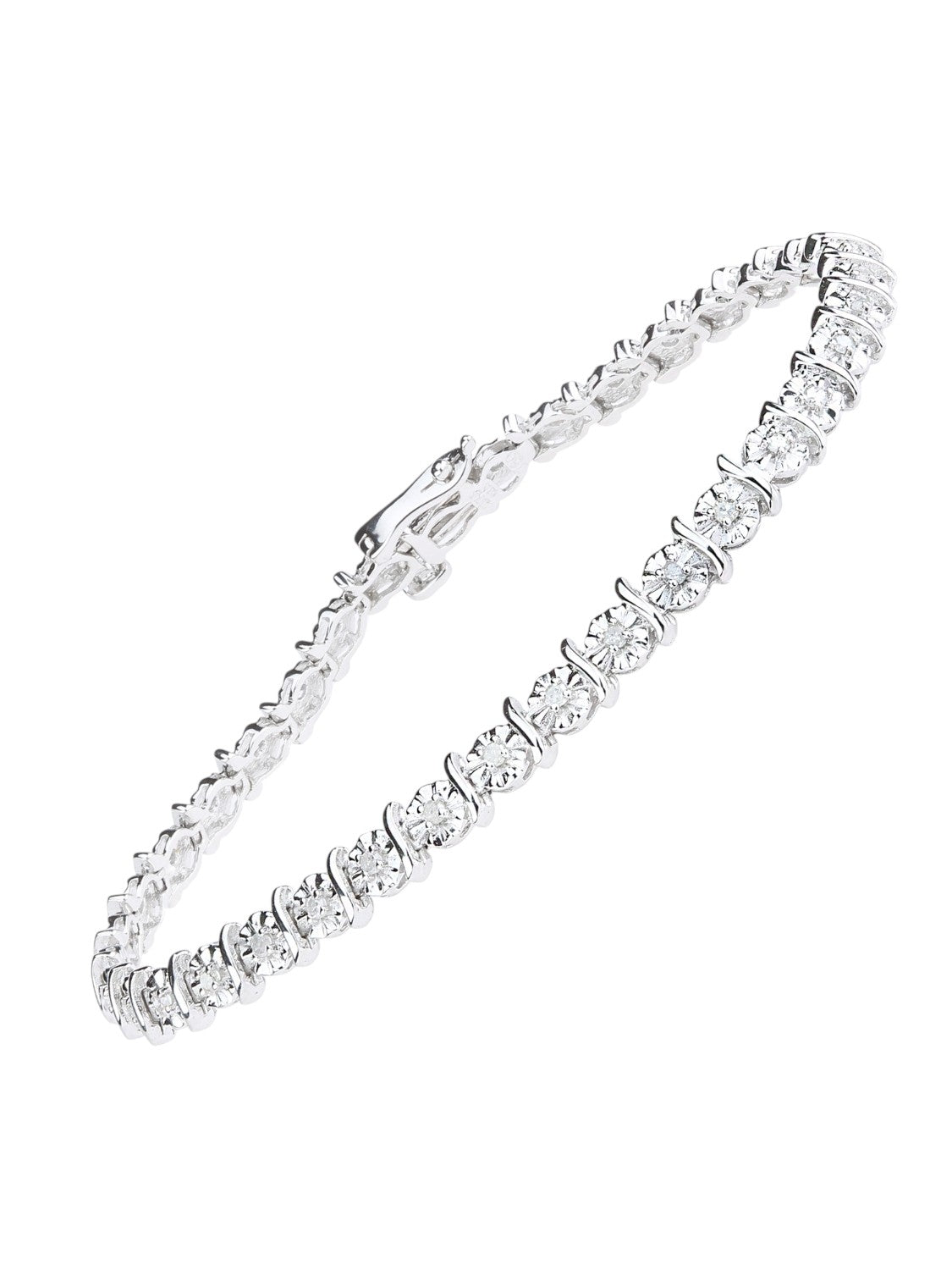 Armband aus 375 Weißgold mit 0.50 Karat Diamant