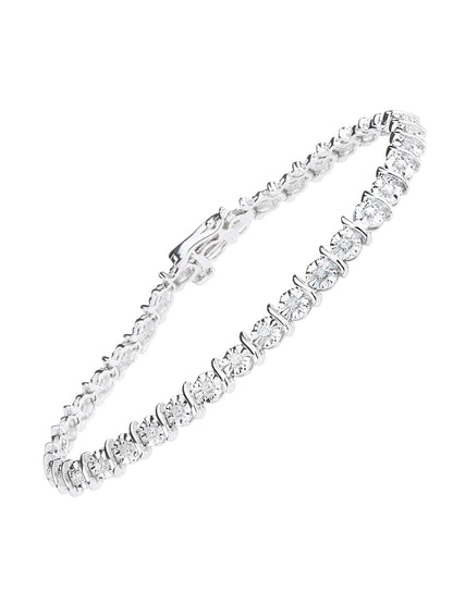 Armband aus 375 Weißgold mit 0.50 Karat Diamant